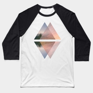 SKY graphic design geometry logo creative geometric triangle Baseball T-Shirt